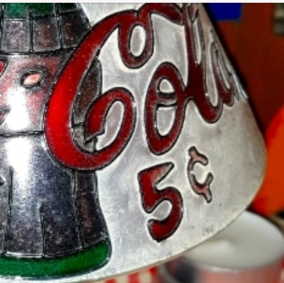 ❤COCA COLA FROSTED STAINED GLASS TEA LITE LAMP❤ - Picture 10 of 13
